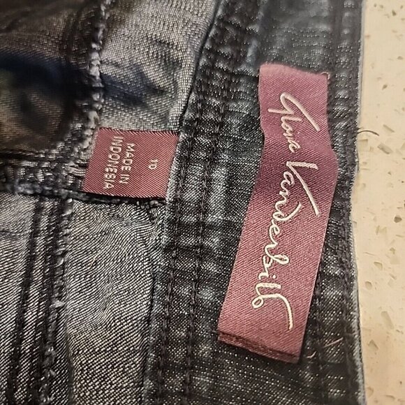 gloria vanderbilt Capri Cropped Jeans 10 Rhinestones - Picture 7 of 10